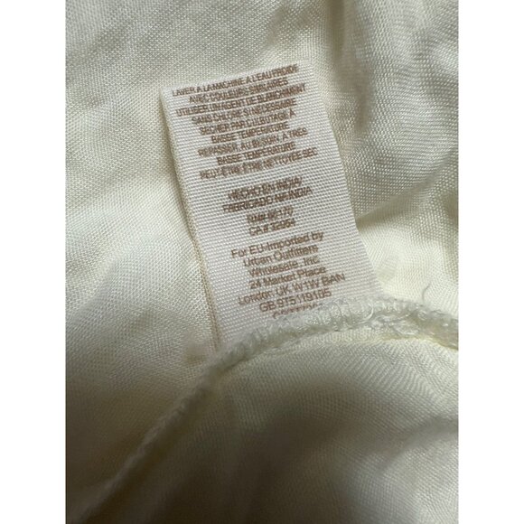 Free People Daniella Cotton Eyelet Mini Dress Puff Sleeve Button Front 8 - Picture 10 of 11